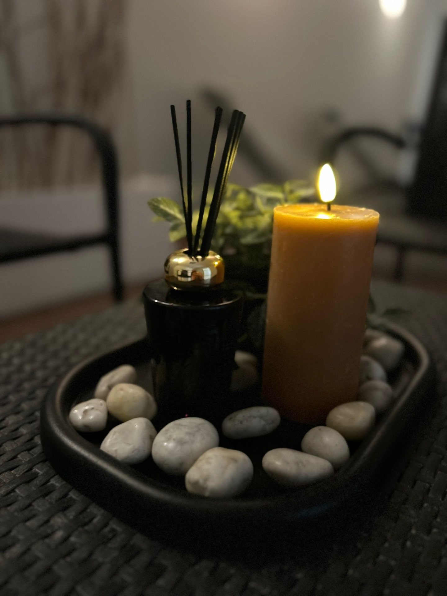 Svíčka a vůně v relax zóně METAGYM Příbram