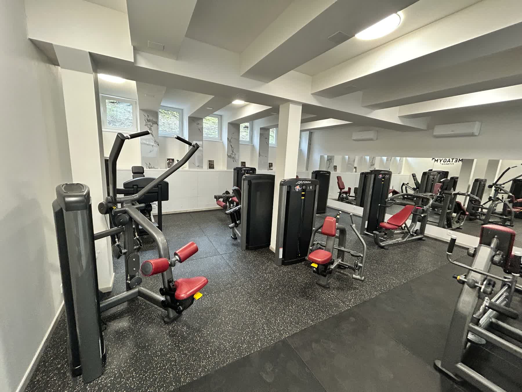 Hala se stroji Life Fitness v METAGYM Nusle